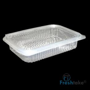 500CC CLEAR CONTAINER WITH LID ATTACHED
