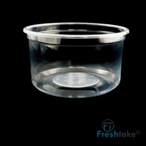 500ML CLEAR ROUND CONTAINER PLUS LID