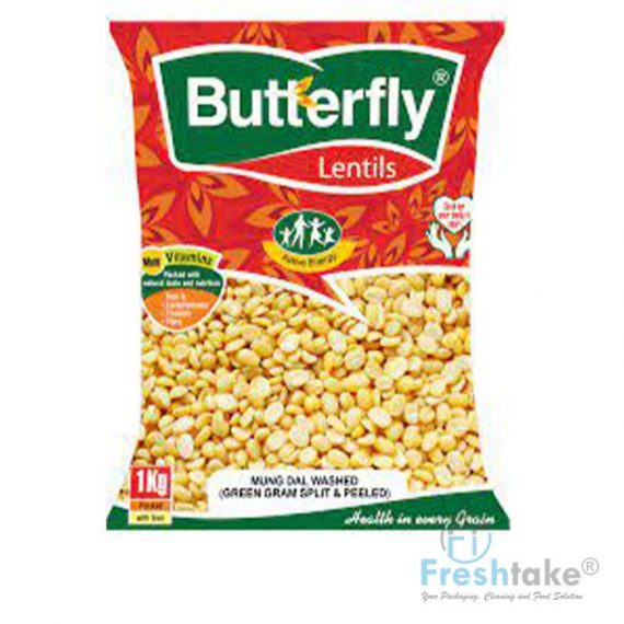 BUTTERFLY MUNG DAL WASHED 1KG