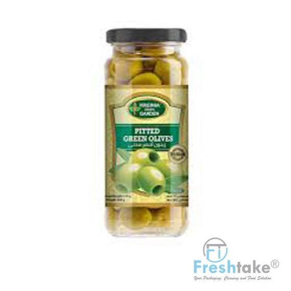 VGG PITTED GREEN OLIVES JAR 340